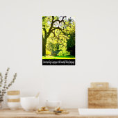 Poster Branches en forme de ASL 16 po x 24 po (Cuisine)