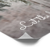 Poster Branches gelées et forêt recouverte de neige (Coin)