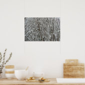 Poster Branches recouvertes de neige Hiver (Cuisine)