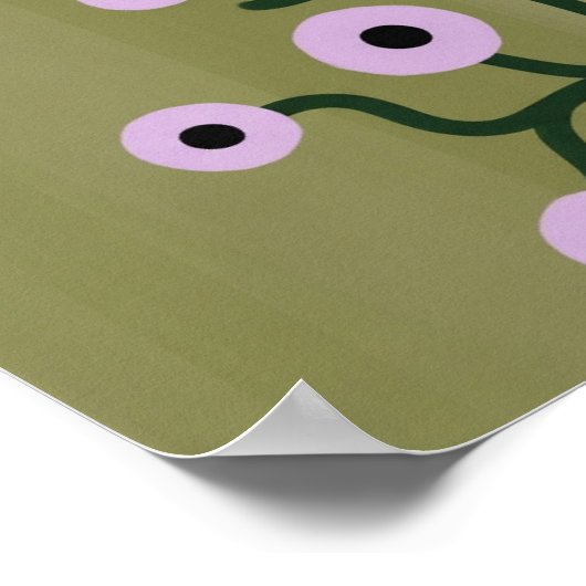 Poster Branches torsadées Fleurs OEuvre murale (Coin)