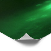 Poster Branches vides - Arbre lumineux - Vert (Coin)