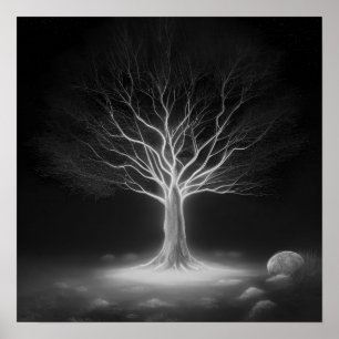 Poster Branches vides - B&W