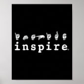 Poster Brand Asl American Sign Language Sensibilisation d (Devant)