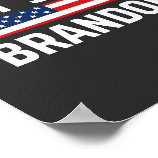 Poster Brandon chant joe biden (Coin)