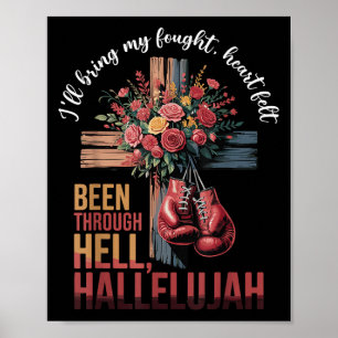 Poster Brandon Hard Fight Hallelujah Louer Jésus Christ
