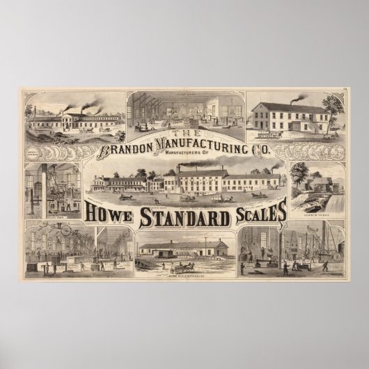 Poster Brandon Manufacturing Company (Devant)