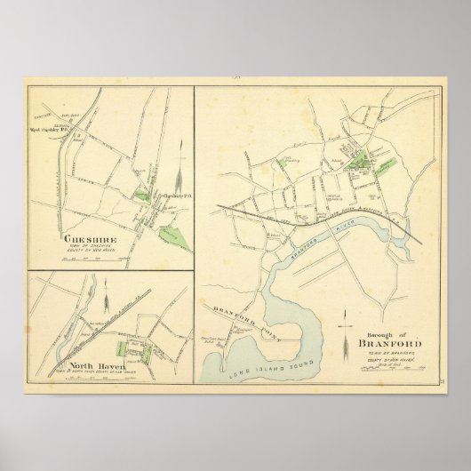 Poster Branford, Cheshire, N Haven (Devant)