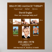 Poster Branford Massage Therapy - Expérience - Efficace (Devant)