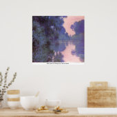 Poster Bras de Seine à Giverny par Claude Monet (Cuisine)