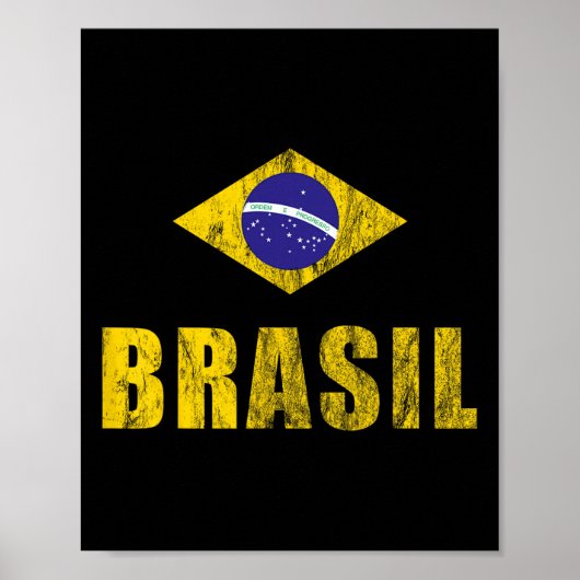 Poster Brasil Design Brazilian Apparel Clothing Outfits F (Devant)