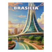 Poster Brasilia, a modern city (Devant)