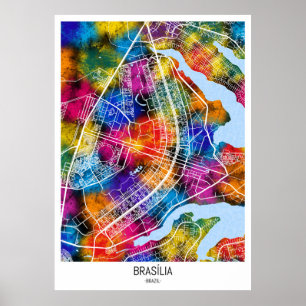 Poster Brasília Brésil