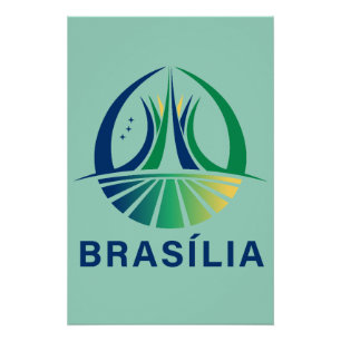 Poster Brasilia capitale du Brésil