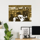 Poster Brass Band, Nouvelle-Orléans (Bureau à domicile)