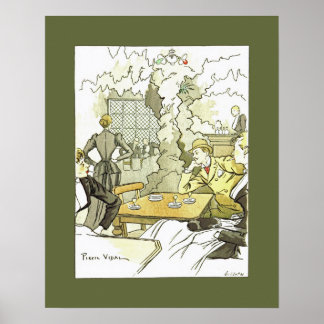 Poster Brasserie à Femmes~Femmes dans Brasserie~Pierre Vi