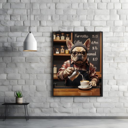 Poster Brasserie : alimentée par le rôti d'écorce