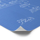 Poster Brasserie et vente 1873 Patent Art - Blueprint (Coin)