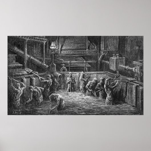 Poster Brasseurs au travail (Devant)