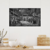 Poster Brasseurs au travail (Cuisine)