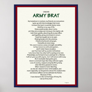 Poster Brat de l'armée 8,5 x 11