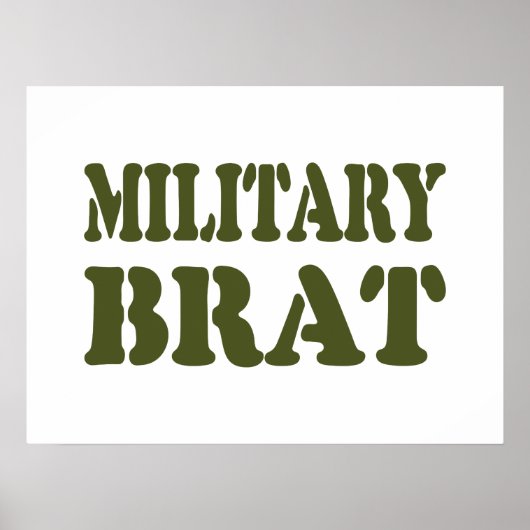 POSTER BRAT MILITAIRE (Devant)