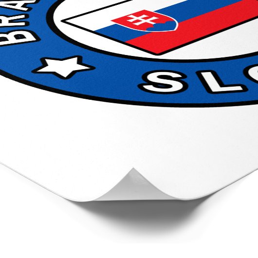 Poster Bratislava Slovaquie (Coin)
