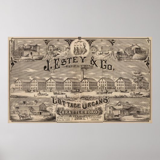 Poster Brattleboro Vermont (Devant)