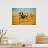 Poster Brave Cavalryman Saving a fellow Solider (Cuisine)