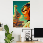 Poster Brave nouvelle journée (Bureau à domicile)