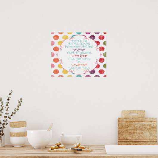 Poster Braver, Plus fort, Plus intelligent (Cuisine)