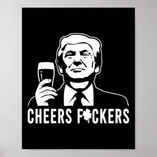 Poster Bravo à Donald Trump Jour de la Saint Patrick pour