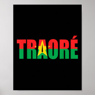 Poster Bravo, Capitaine Ibrahim Traore ! Viva Burkina Fas