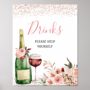 Poster Bravo pour aimer Fête des mariées rose pâle Boisso