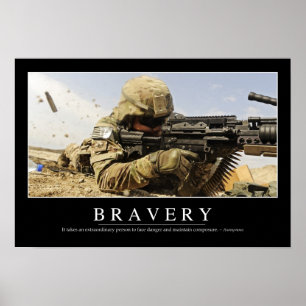 Poster Bravoure : Citation inspirante