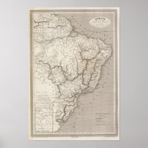 Poster Brazil, Paraguay, and Uruguay