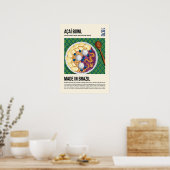 Poster Brazillian Superfood Acai Bowl Artwork (Cuisine)
