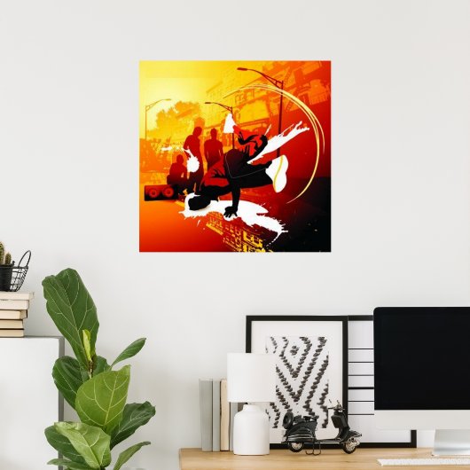 Poster Breakdance (Bureau à domicile)