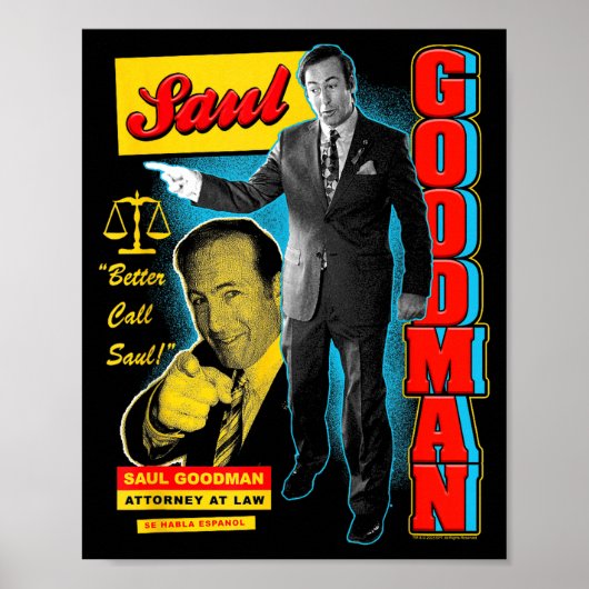 Poster Breaking Bad Saul Goodman Collage Publicitaire Col (Devant)
