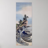 Poster Breaking Waves, Hokusai (Devant)
