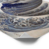 Poster Breaking Waves, Hokusai (Coin)