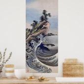Poster Breaking Waves, Hokusai (Cuisine)