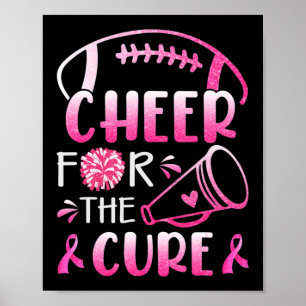 Poster Breast Cancer Awareness Cheer For The Cure T-shirt