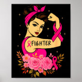 Poster Breast Cancer Survivor Rosie Riveter Nk Awareness (Devant)