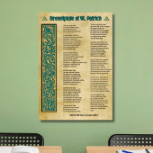 Poster Breastplate de la prière de Saint Patrick