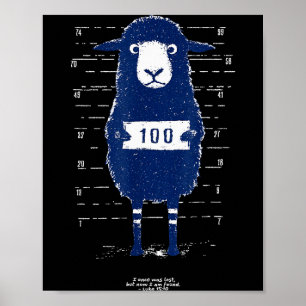 Poster Brebis Perdue J'Étais Perdu Mais Maintenant Je Sui