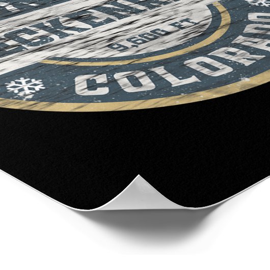 Poster Breckenridge Colorado Tenmile Range Rocky Mountain (Coin)