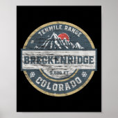 Poster Breckenridge Colorado Tenmile Range Rocky Mountain (Devant)