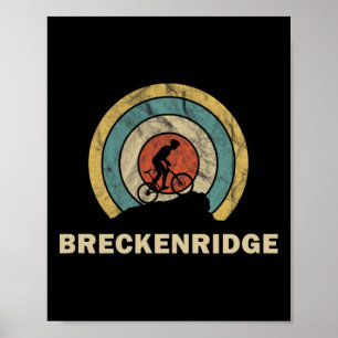 Poster Breckenridge Colorado Vélo Rétro Vtt