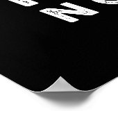 Poster Breggfast First No Yolk Funny Egg Pun Dark BG (Coin)