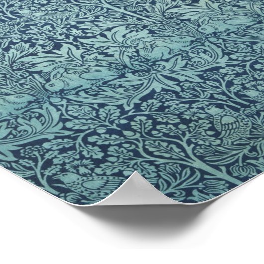 Poster Brer Rabbit par William Morris, Motif textile (Coin)